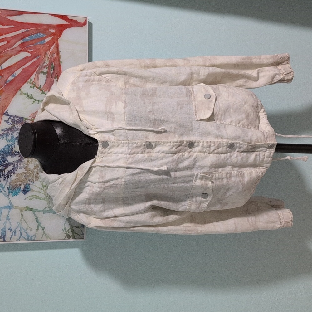 Sanctuary linen hooded jacket